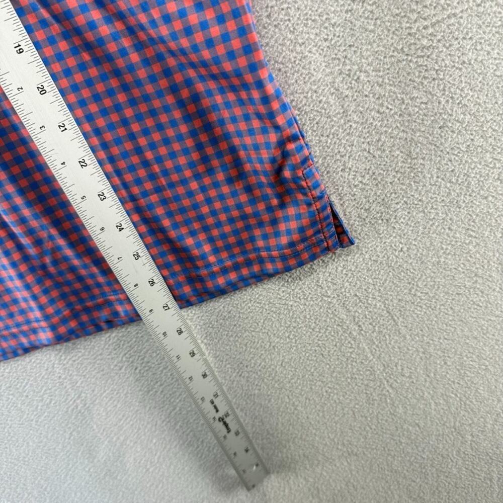Collars & Co. Men’s Pink and Blue Check Polo Shirt - Picture 3 of 5